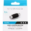 Vivanco RCA-naar-RCA-audioadapter (VVAADAPRCAFF)