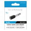 Vivanco VVAJACKAD35F63M 3,5-mm jackadapter (bus naar stekker) stereo