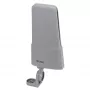 Vivanco VVANOUT42DBG actieve buitenantenne voor DAB/DAB+ en DVB-T/DVB-T2, 42 dB versterking, F-stekker, zwart/grijs