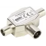 Vivanco afgeschermde 2-weg tv-antennesplitter, coaxiale aansluiting naar 2 stekkers (VVANSHILD2M1F)