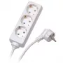 Vivanco verlengsnoer met 3 contacten 1,4 m, wit (VVELSTR3SCHWP)