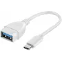 Vivanco USB-C-naar-USB-A 3.0-adapter 10 cm, wit (VVITUSBTY3FM01W)