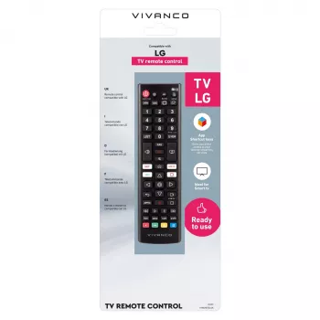 Vivanco VVREMOTELGK universele afstandsbediening voor LG televisies - zwart