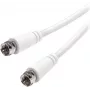 Vivanco SAT F-kabel 3 m, wit (VVSAT30MMNW)