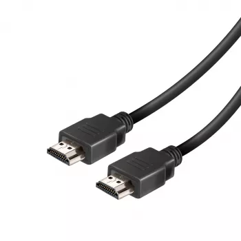 Vivanco VVVHDMI25MMK High Speed HDMI-kabel met Ethernet 2,5 m 4K 60Hz 18Gbps ARC HEC 3D HDCP 2.2 HDR verguld zwart