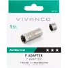 Vivanco adapter F-stekker naar coaxiale aansluiting (VVSATCOAXSATMF)