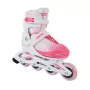 Roces Jokey X Girl verstelbare inline-skates, maat 26-29, wit/roze