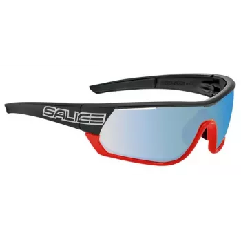 Salice 016RWX RWX fotochromatische wielrensport-zonnebril zwart/rood met helder reserveglas