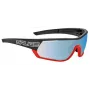 Salice 016RWX RWX fotochromatische wielrensport-zonnebril zwart/rood met helder reserveglas