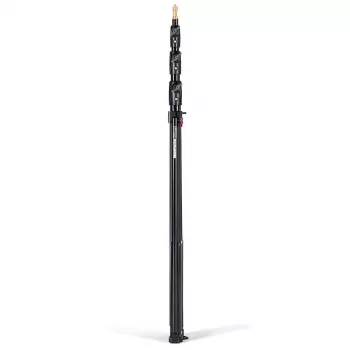 Manfrotto 1004BAC-3 luchtgeveerde 4-secties lichtstatiefset (3-pack, zwart)