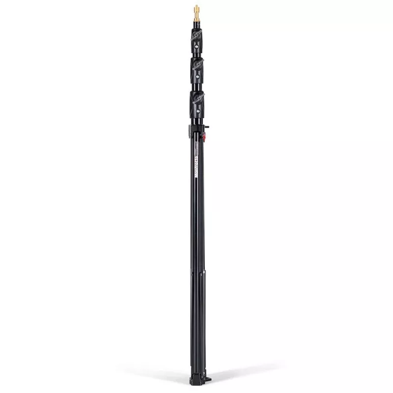Manfrotto 1004BAC-3 luchtgeveerde 4-secties lichtstatiefset (3-pack, zwart)
