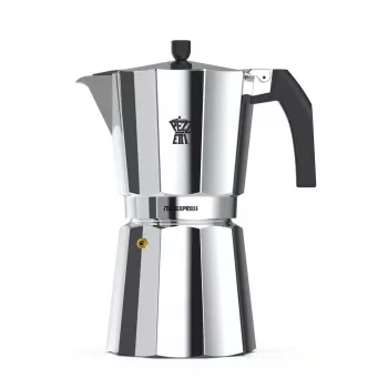 PEZZETTI Italexpress fornuis-espressokoker 0,7 L aluminium zwart
