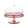 Guzzini Vanity taartstandaard met glazen stolp, Mauve, 30 cm