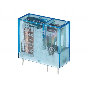 Finder 40.31.7.024.0000 PCB-vermogensrelais 1 wisselcontact 12A 24VDC AgNi