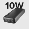 SBS Solar Power Bank 20000 mAh Fast Charge zwart