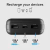 SBS Solar Power Bank 20000 mAh Fast Charge zwart