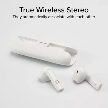 SBS Nu Blade True Wireless-oortjes (TWS), wit (TEEARTWSBLADEBTW)