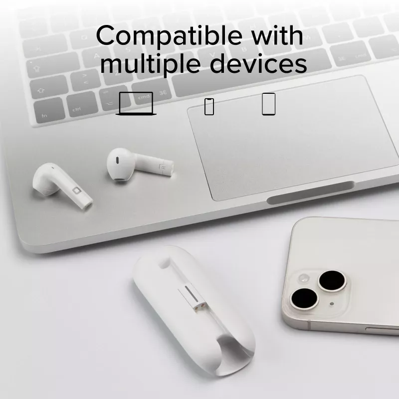 SBS Nu Blade True Wireless-oortjes (TWS), wit (TEEARTWSBLADEBTW)