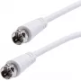 Vivanco SAT F-kabel 5 m, wit (VVSAT50MMW)
