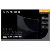 Vivanco VVTVANTMCIRCLE binnenantenne voor DVB-T/T2 met 28 dB versterking, LTE/4G/5G-filter, DAB/DAB+-ondersteuning, zwart