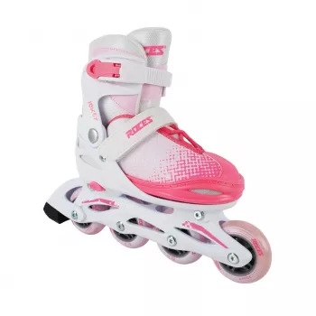 Roces Jokey X Girl verstelbare inline-skates 34-37 wit roze