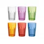 Guzzini HAPPY HOUR set met 6 hoge glazen, verschillende kleuren, 400 ml