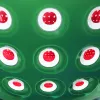 Guzzini Le Murrine 2-delige schaalset 12 cm smaragdgroen/wit/rood