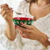 Guzzini Le Murrine 2-delige schaalset 12 cm smaragdgroen/wit/rood