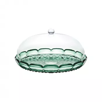 Guzzini Vanity taartbordenset met stolp Matcha Green