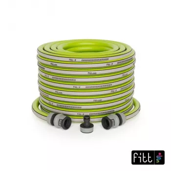NO NAME Kiuma Lime 1/2 inch 20m tuinslang - 5-laags PVC, NTS anti-torsie, 20 bar barstdruk, UV- en algbestendig, ftalaatvrij
