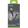 SBS USB-naar-microUSB-kabel 1 m, zwart (LTHL200)