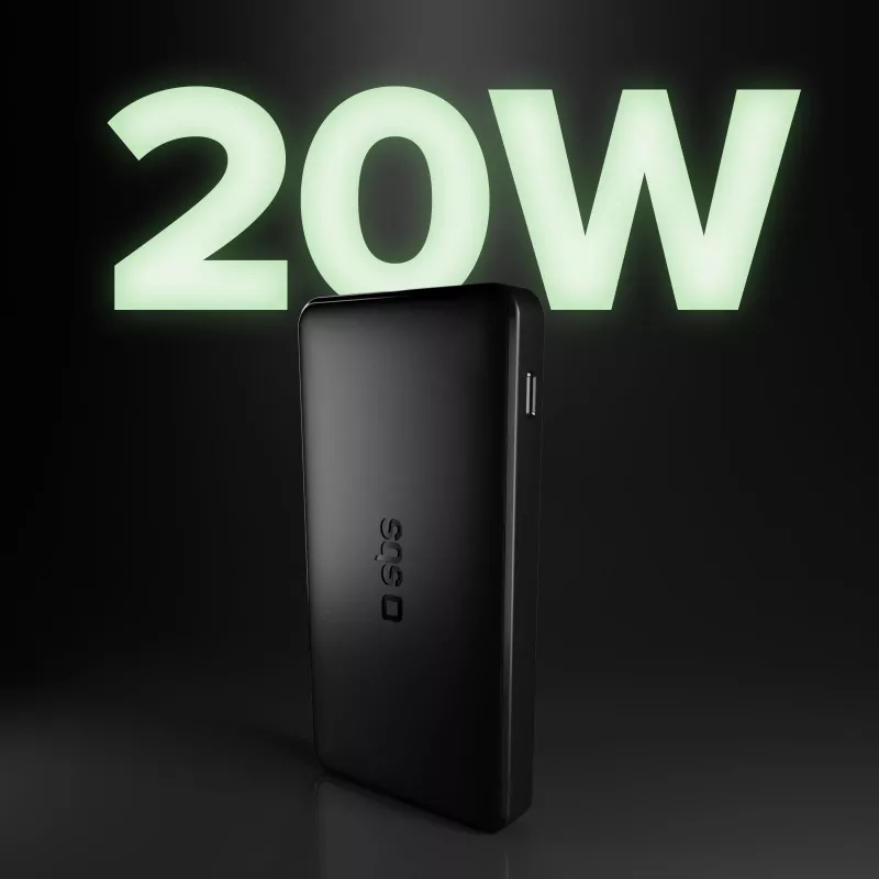 SBS TTBB10000FASTPD20K 10000mAh Power Delivery 20W powerbank zwart
