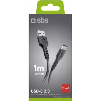 USB-naar-USB-C-kabel SBS 1 m, zwart (TECABLEMICROC10K)