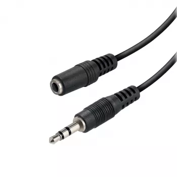 Vivanco VVAXJACK15MFK 3,5-mm audio-verlengkabel 1,5 m zwart