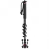 Manfrotto XPRO Monopod+ MVMXPROC5 carbonfiber 5-secties video-eenbeenstatief met FLUIDTECH-basis