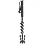 Manfrotto XPRO Monopod+ MVMXPROC5 carbonfiber 5-secties video-eenbeenstatief met FLUIDTECH-basis