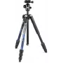 Manfrotto MKELMII4BL-BH Element MII 4-section aluminium statief met balhoofd, blauw