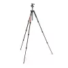 Manfrotto MKELMII4RD-BH Element MII 4-section aluminium statief met balhoofd, rood