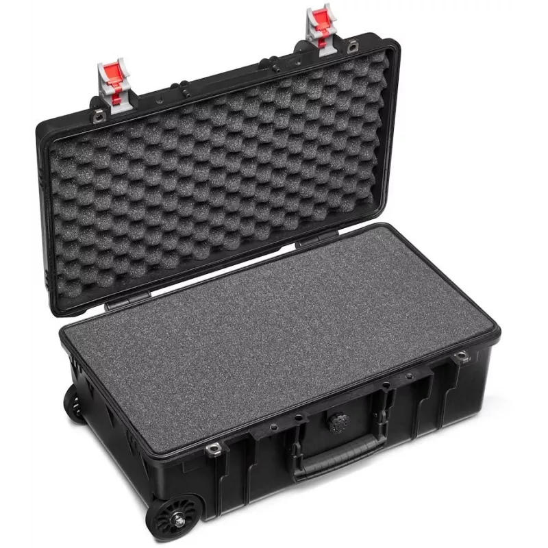 Manfrotto Pro Light Reloader Tough H-55 hardcase voor camera-uitrusting, IP67 waterdicht & stofdicht, TSA-slot, handbagageformaat, zwart