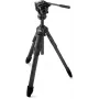 Manfrotto ONE koolstofvezel statiefset met 500X fluïdumkop (MKONEC-500X)