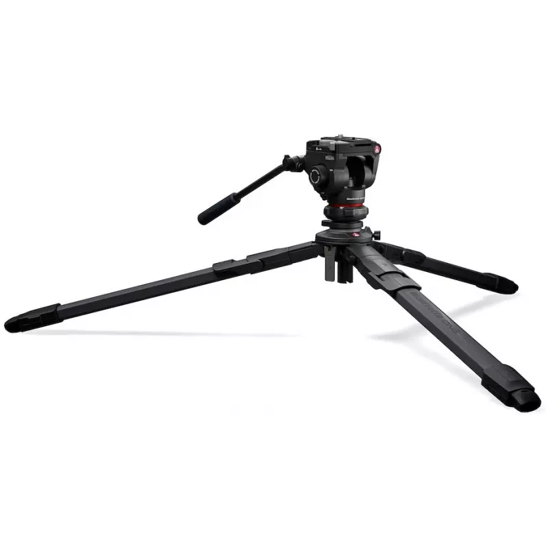 Manfrotto ONE koolstofvezel statiefset met 500X fluïdumkop (MKONEC-500X)