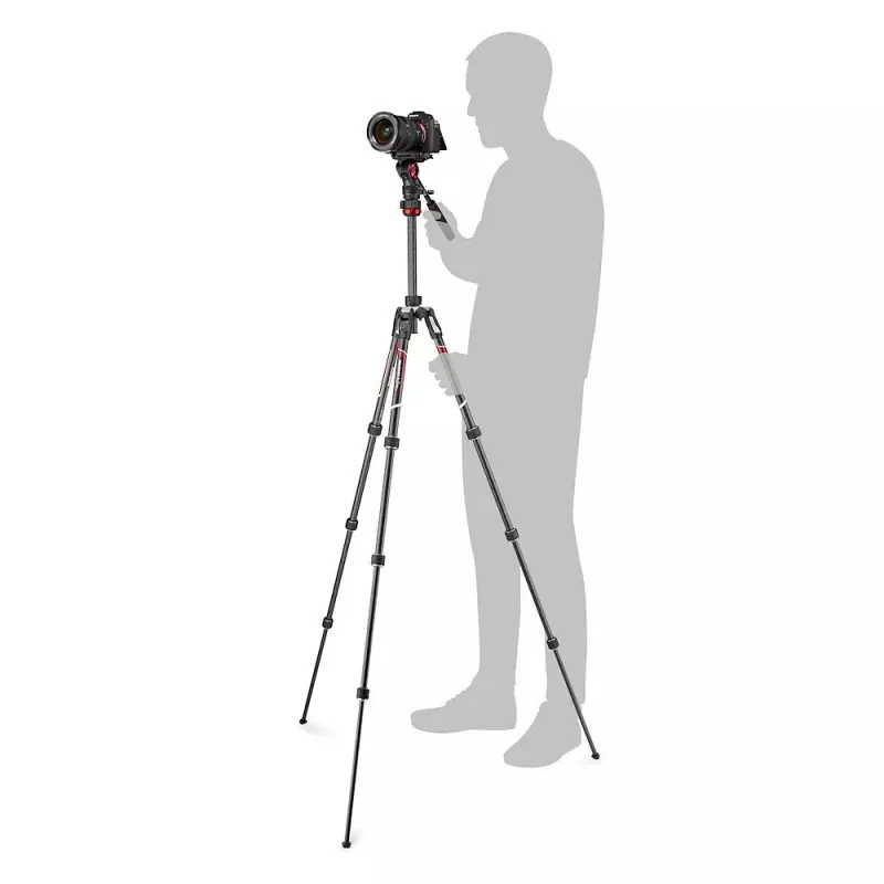 Manfrotto MVKBFRTC-LIVE carbon fibre video-statiefset met Befree Live vloeistofkop
