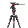 Manfrotto MVKBFRTC-LIVE carbon fibre video-statiefset met Befree Live vloeistofkop