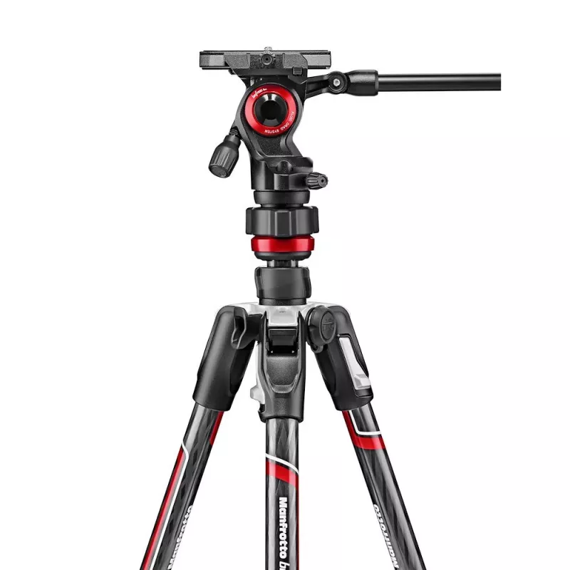 Manfrotto MVKBFRTC-LIVE carbon fibre video-statiefset met Befree Live vloeistofkop