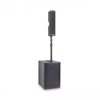 Soundsation Livemaker 12 PRO actief draagbaar PA-systeem met 8-kanaals mengpaneel, 300W RMS, Bluetooth, USB/SD-speler, 2x 12 inch luidspreker