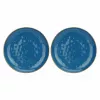 ROSE&TULIPANI Concerto Blu Avio Set van 2 ronde borden 32 cm Marineblauw