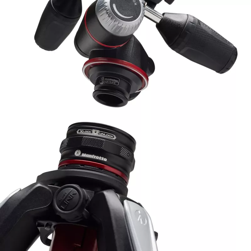 Manfrotto MK055CXPRO33WQR Carbonfiber Statief met 3 Beenabschnitten en XPRO 3-Weg Panhead