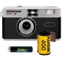 Swiss+Go Novocolor 35mm analoge camerasset met flits, tas, draagriem en Kodak-film (SWI401608)