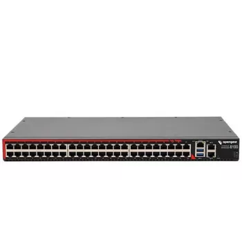 Opengear CM8148-10G 48-poorts smart console server met dual 10GbE SFP+ en dual Gigabit Ethernet, ARM Cortex-A9 1.6GHz, 2GB RAM, 16GB eMMC, dual AC, 1U rackmount