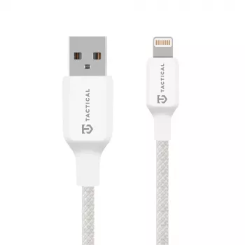 Tactical Stitch Thread USB-A naar Lightning kabel, wit